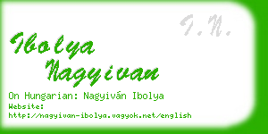 ibolya nagyivan business card