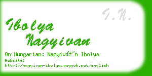 ibolya nagyivan business card